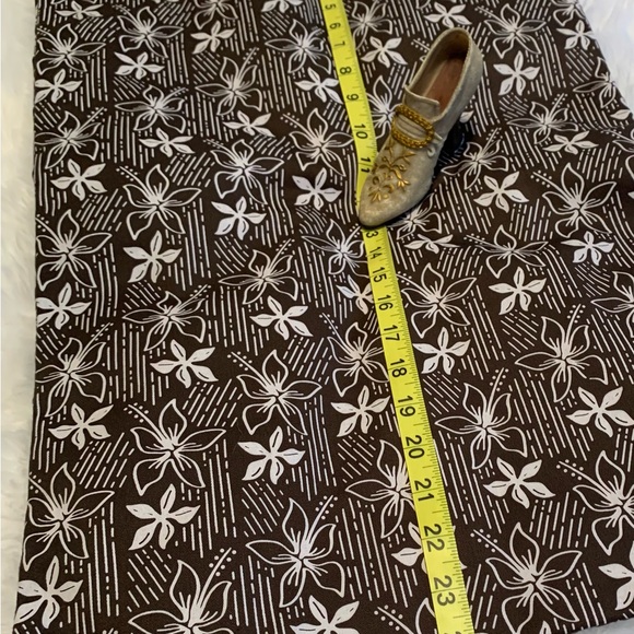 JAMIN PUECH Paris heavier brown drawstring tropical print Dust Bag VVGUC ++ - Picture 7 of 8